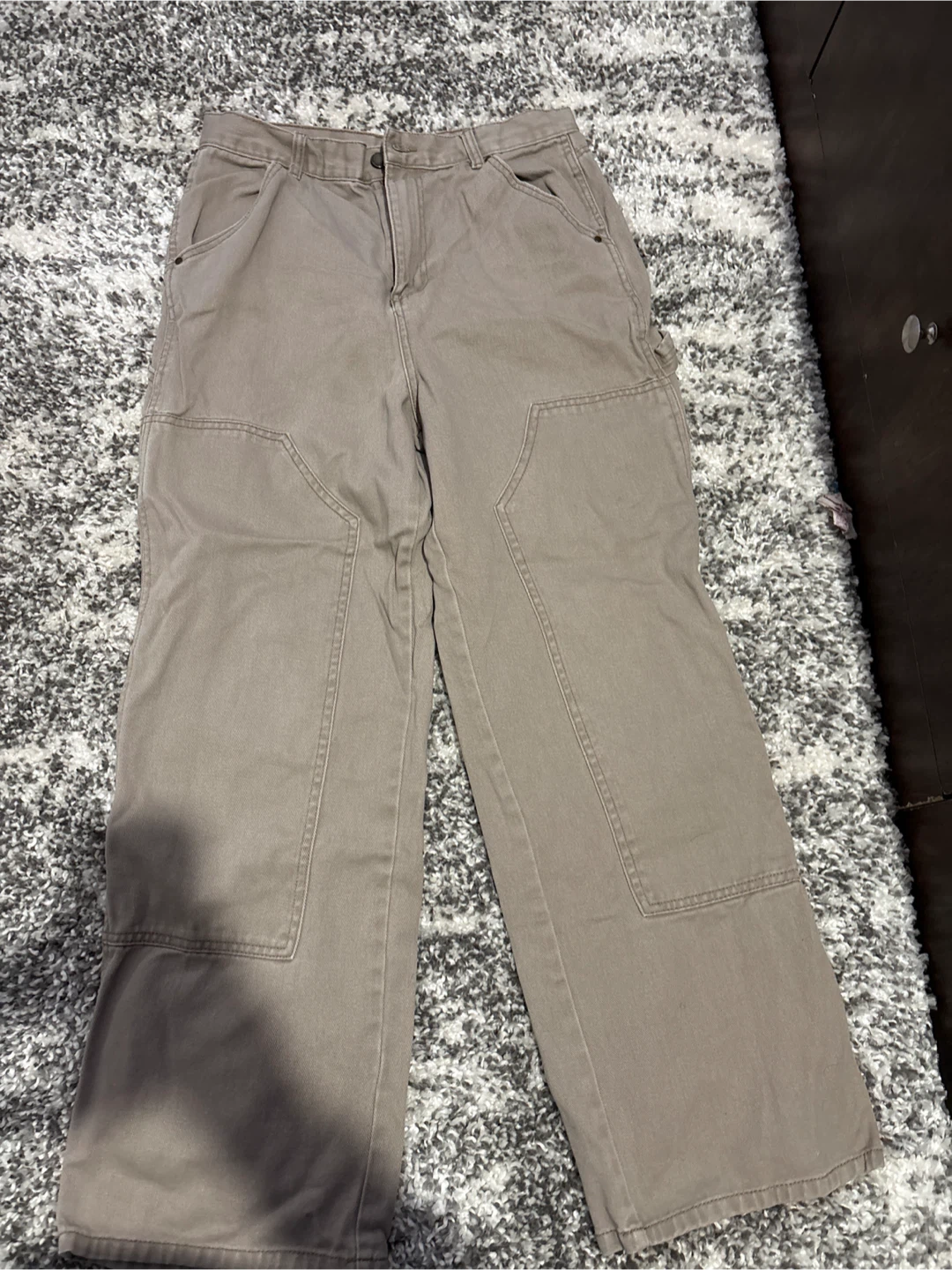 Ardene high rise brown cargo pants