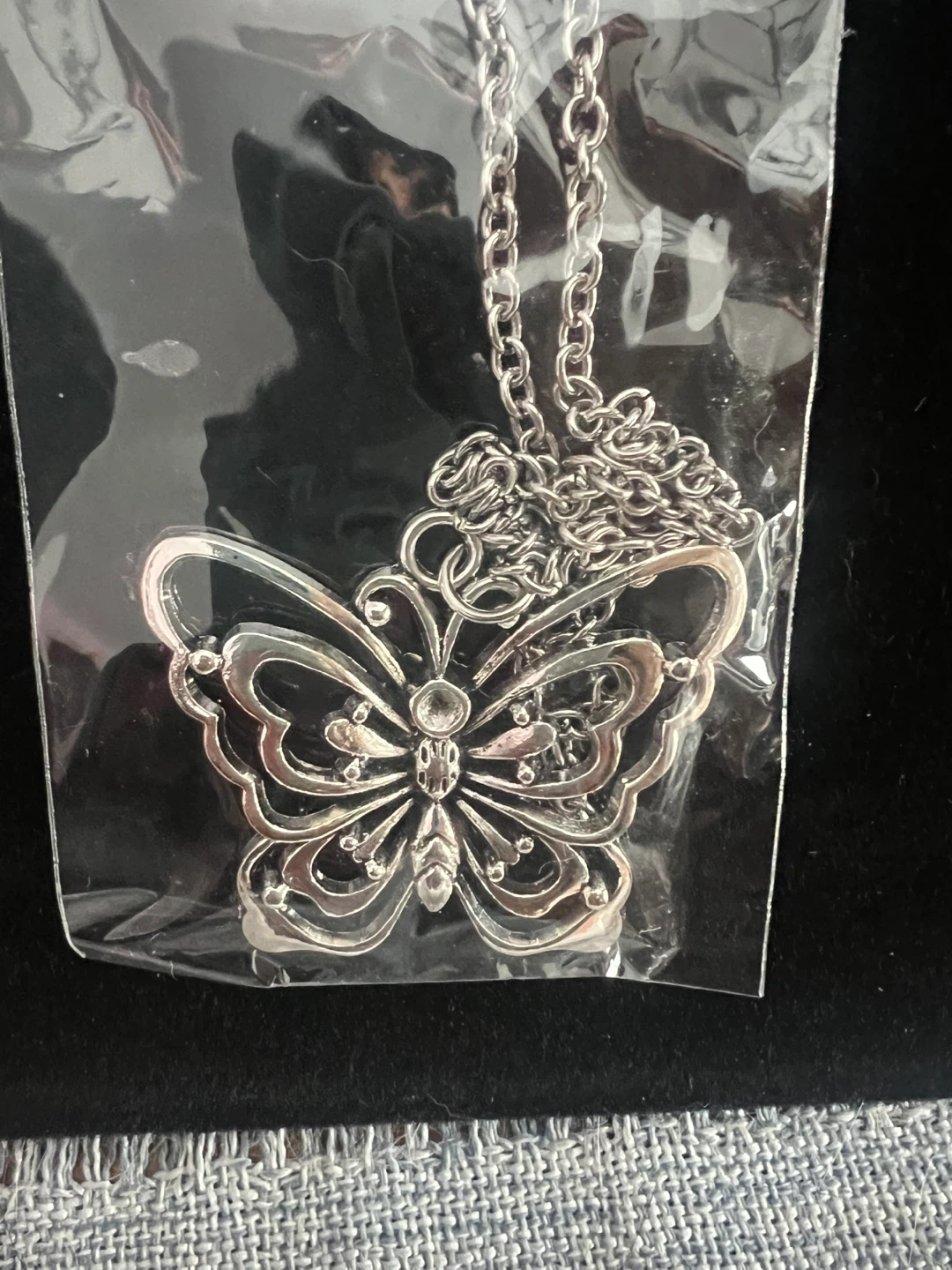 Butterfly Silver Necklace