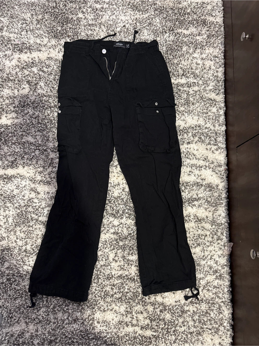 Refuge Black Cargo Pants - Size L - photo 2