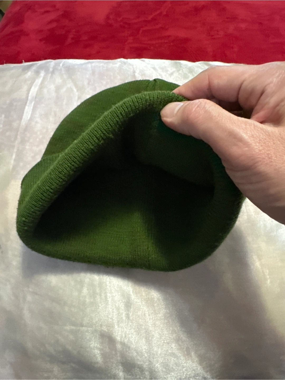 Green Knit Beanie Hat - photo 2