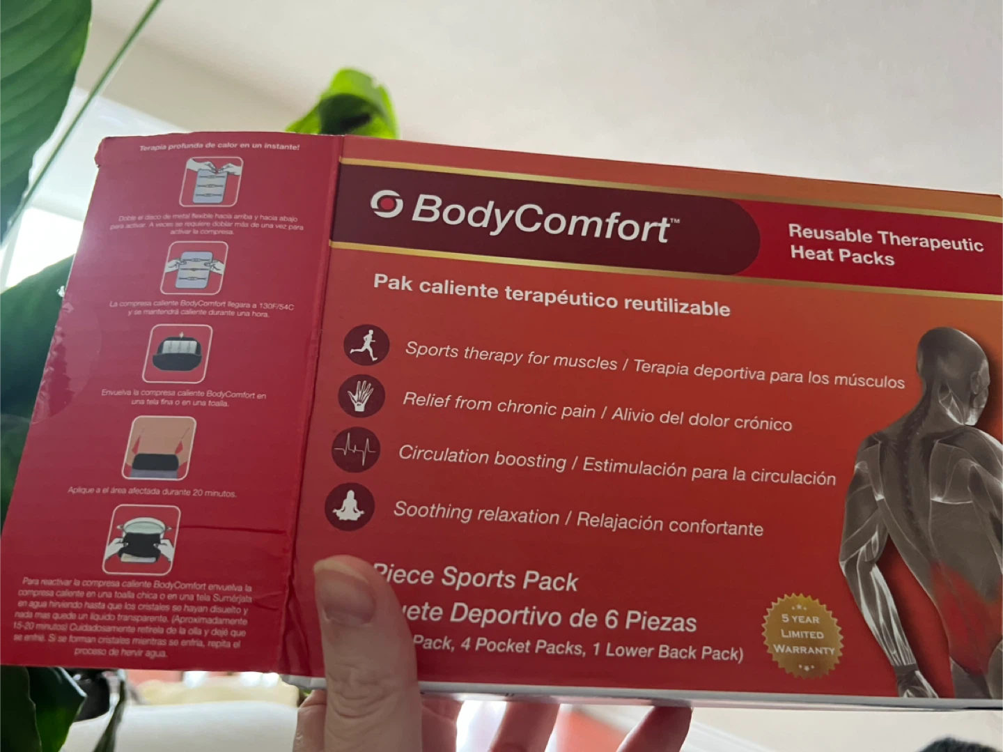 BodyComfort Reusable Heat Packs - 6 Piece Sports Pack