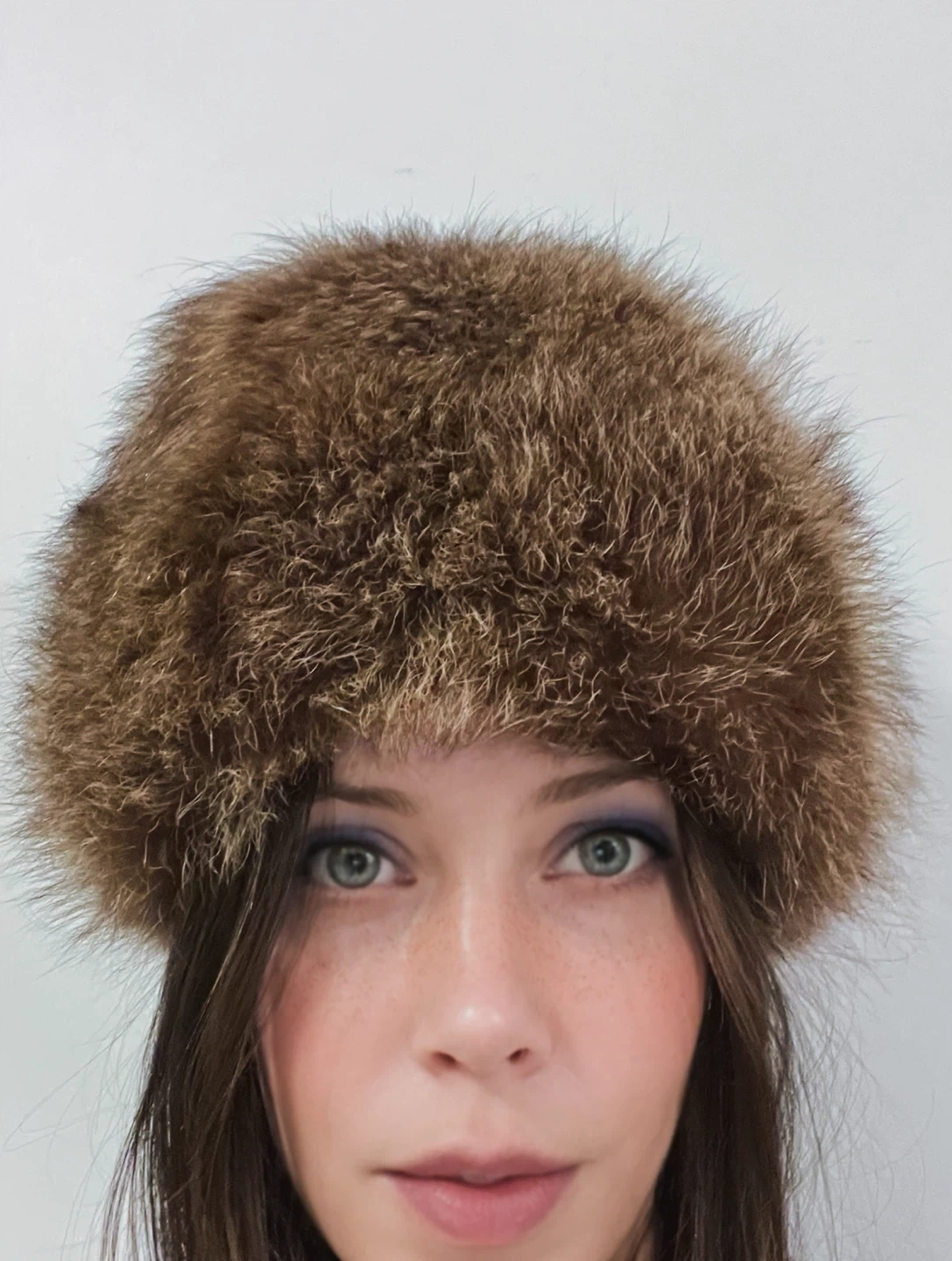 Brown Real Fur Hat