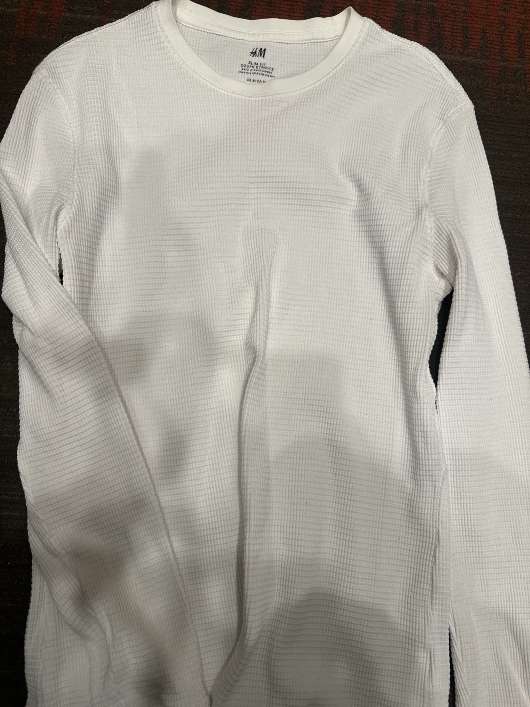 H&M White Slim Fit TShirt - Size M