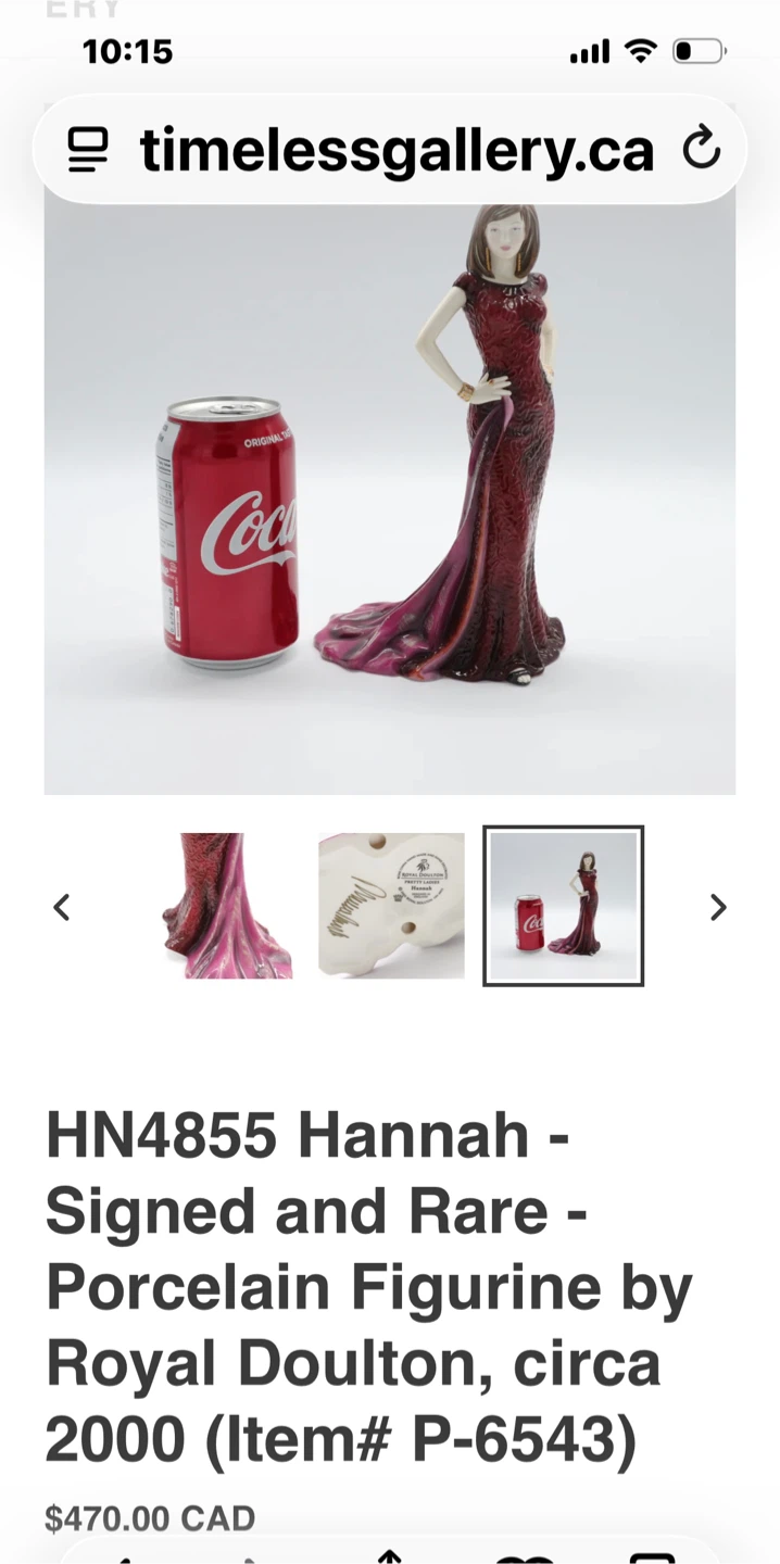Royal Doulton Hannah Figurine HN4855 - photo 2