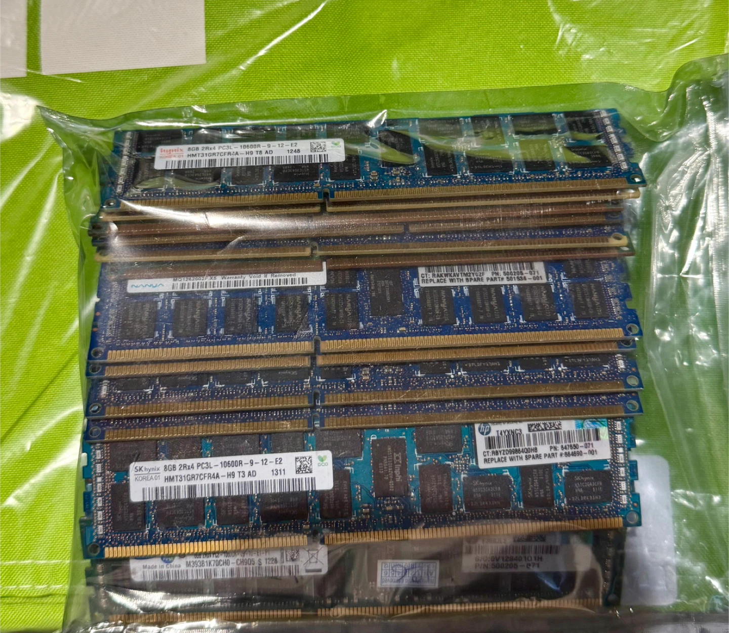 192GB PC3L-10600R ECC Memory
