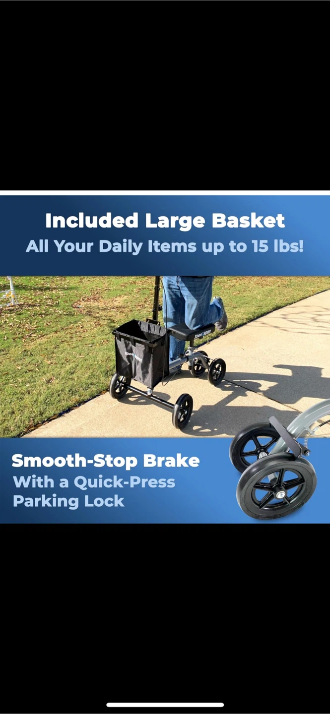 KneeRover Ultra Knee scooter - black - photo 4