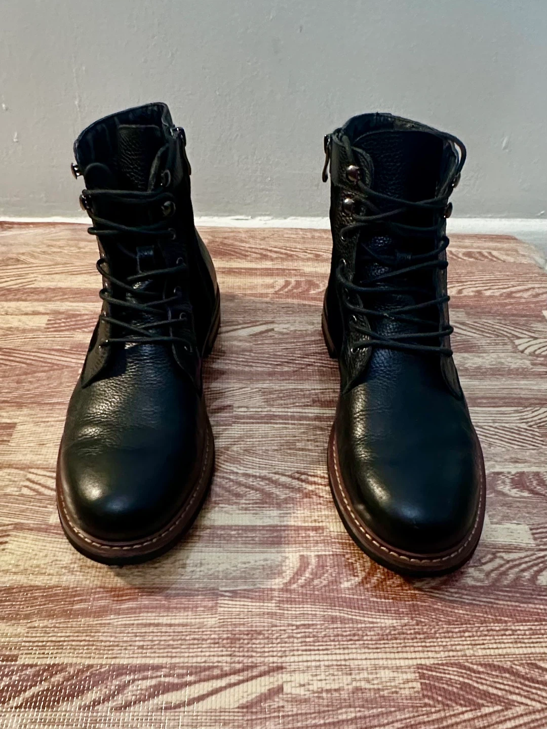Kramer Mens 9M Black Leather Boots