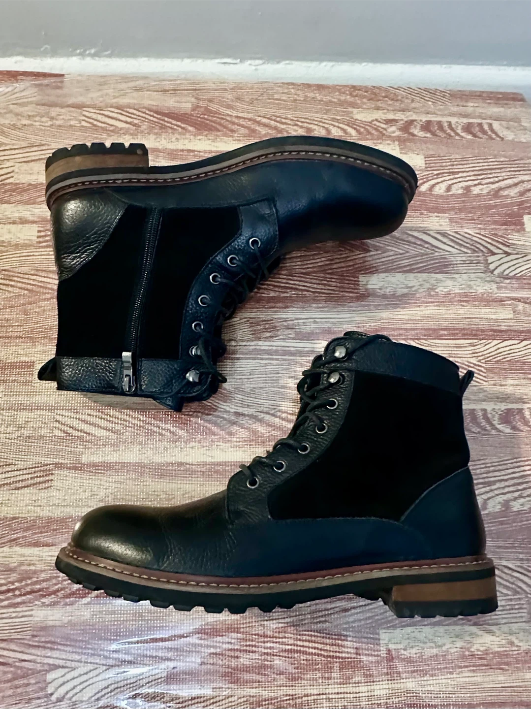 Kramer Mens 9M Black Leather Boots - photo 5