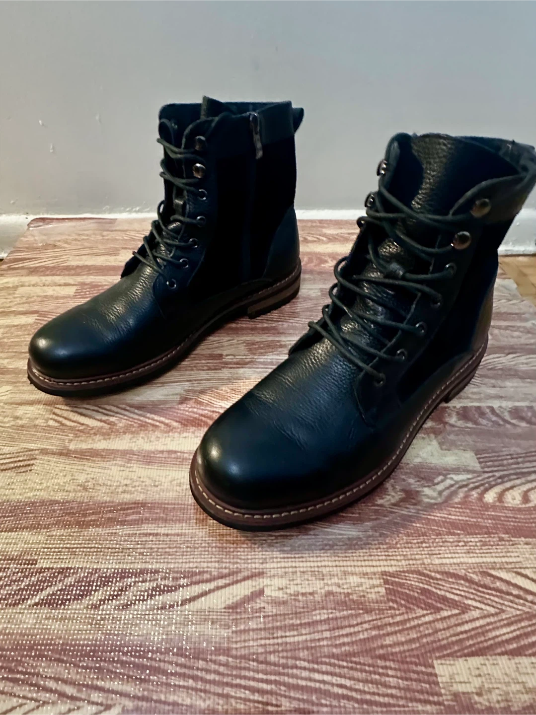 Kramer Mens 9M Black Leather Boots - photo 4