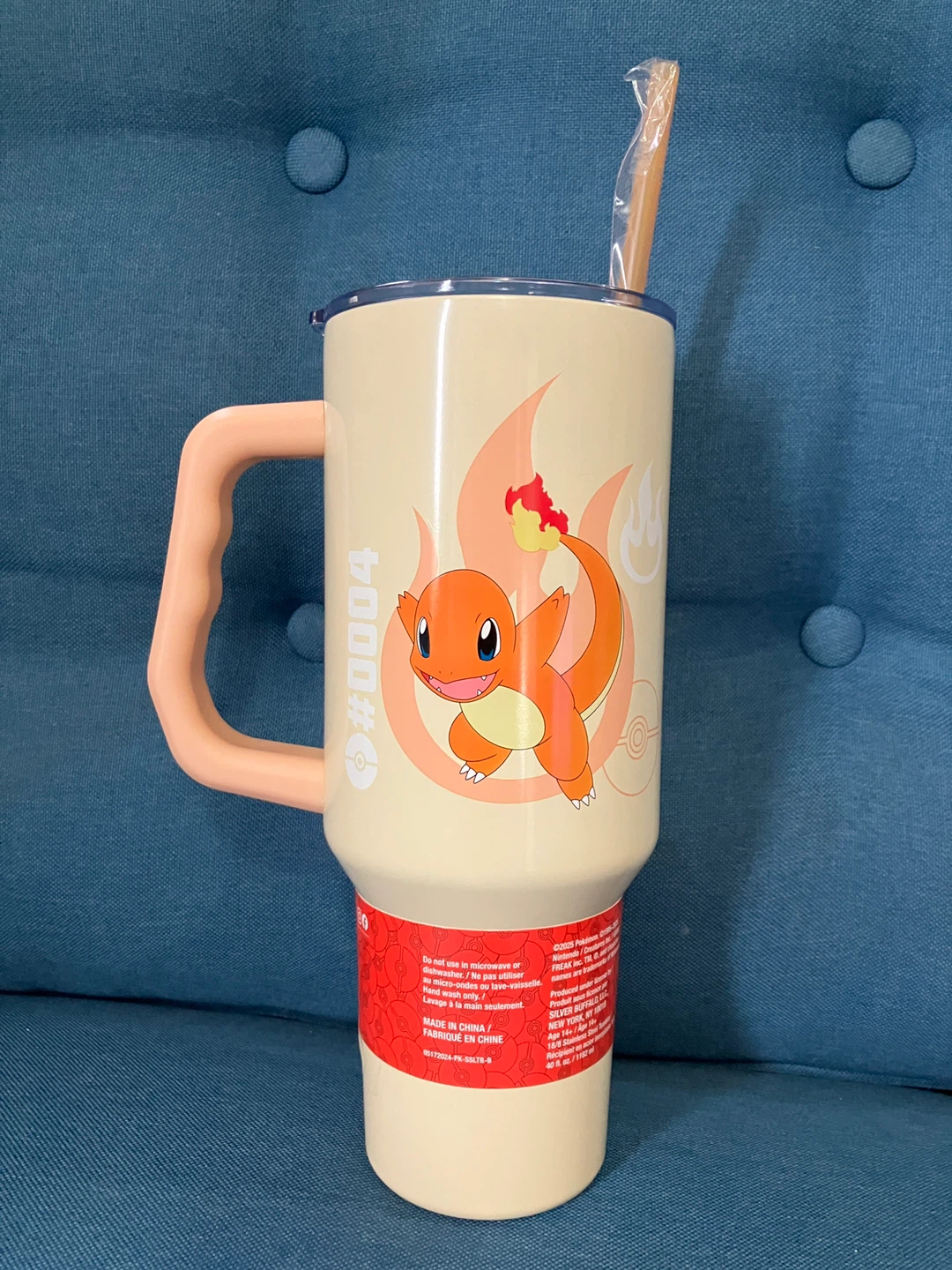 Pokémon Charmander Stainless Steel Tumbler - 40 fl oz - photo 2