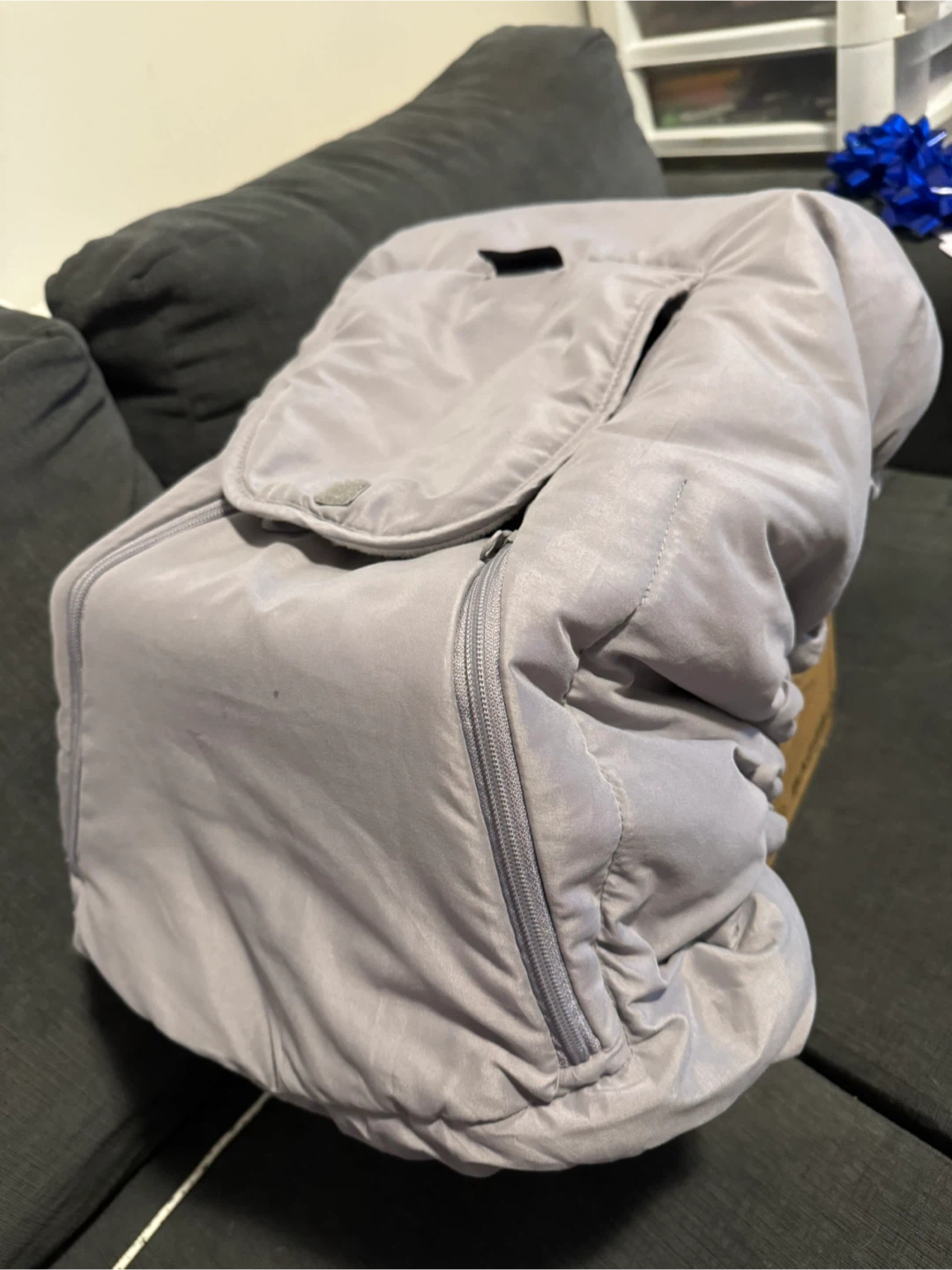 Grey JJ Cole Car Seat Cover