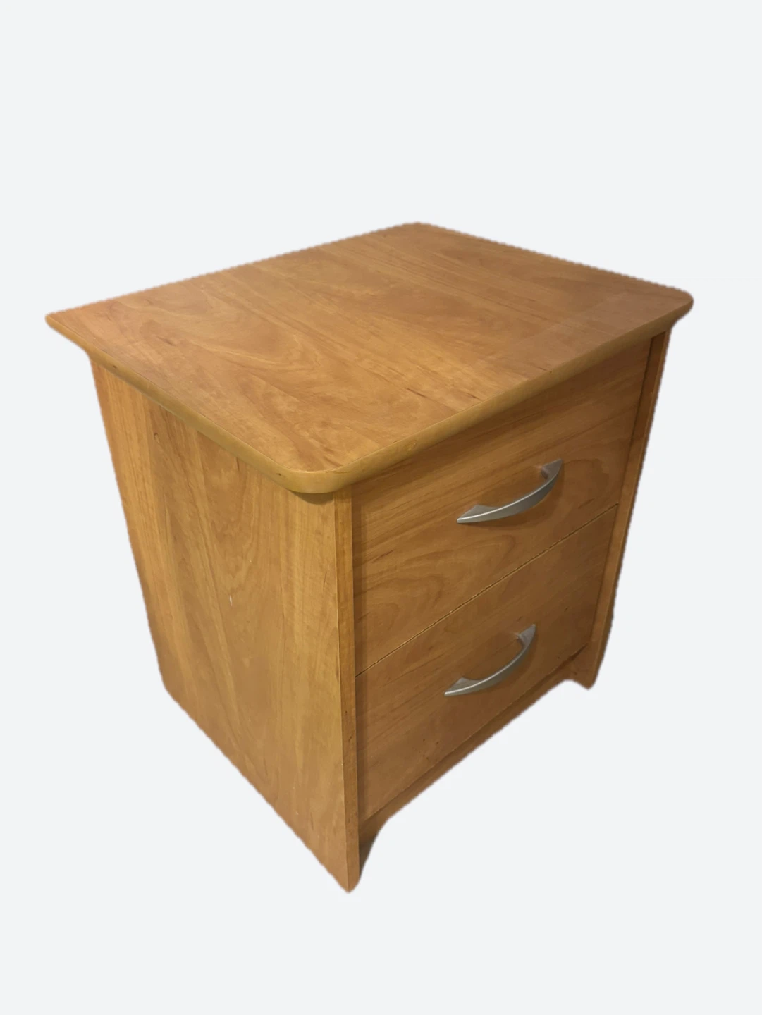 Wooden Nightstand with Two Drawers - photo 2