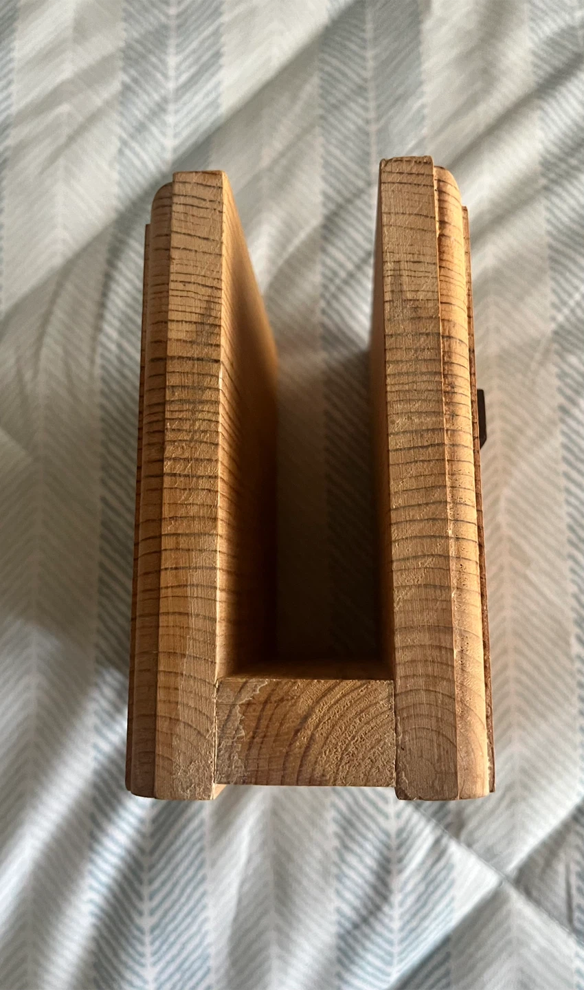 Wooden Napkin Holder with Cross - photo 4