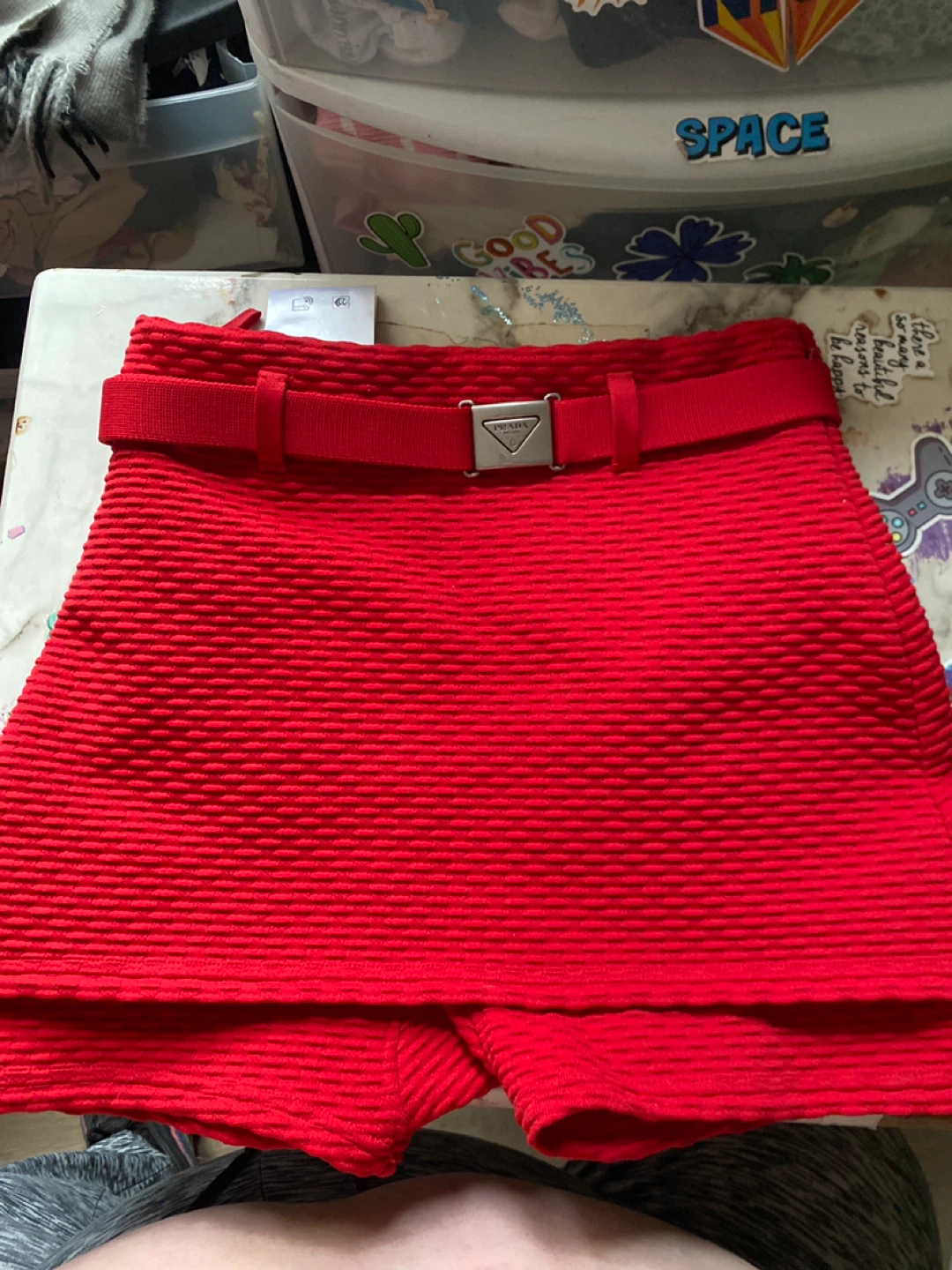 Prada Red Skirt Size 36 - photo 2