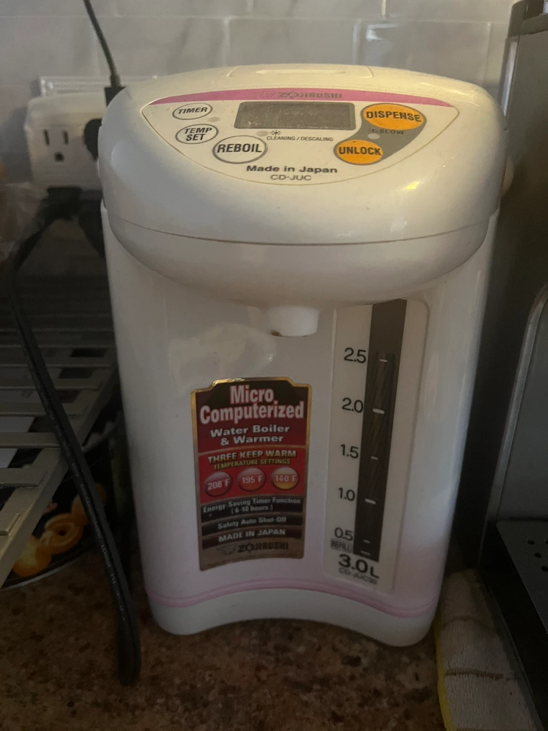 Zojirushi CD-JUC 3.0L Water Boiler & Warmer