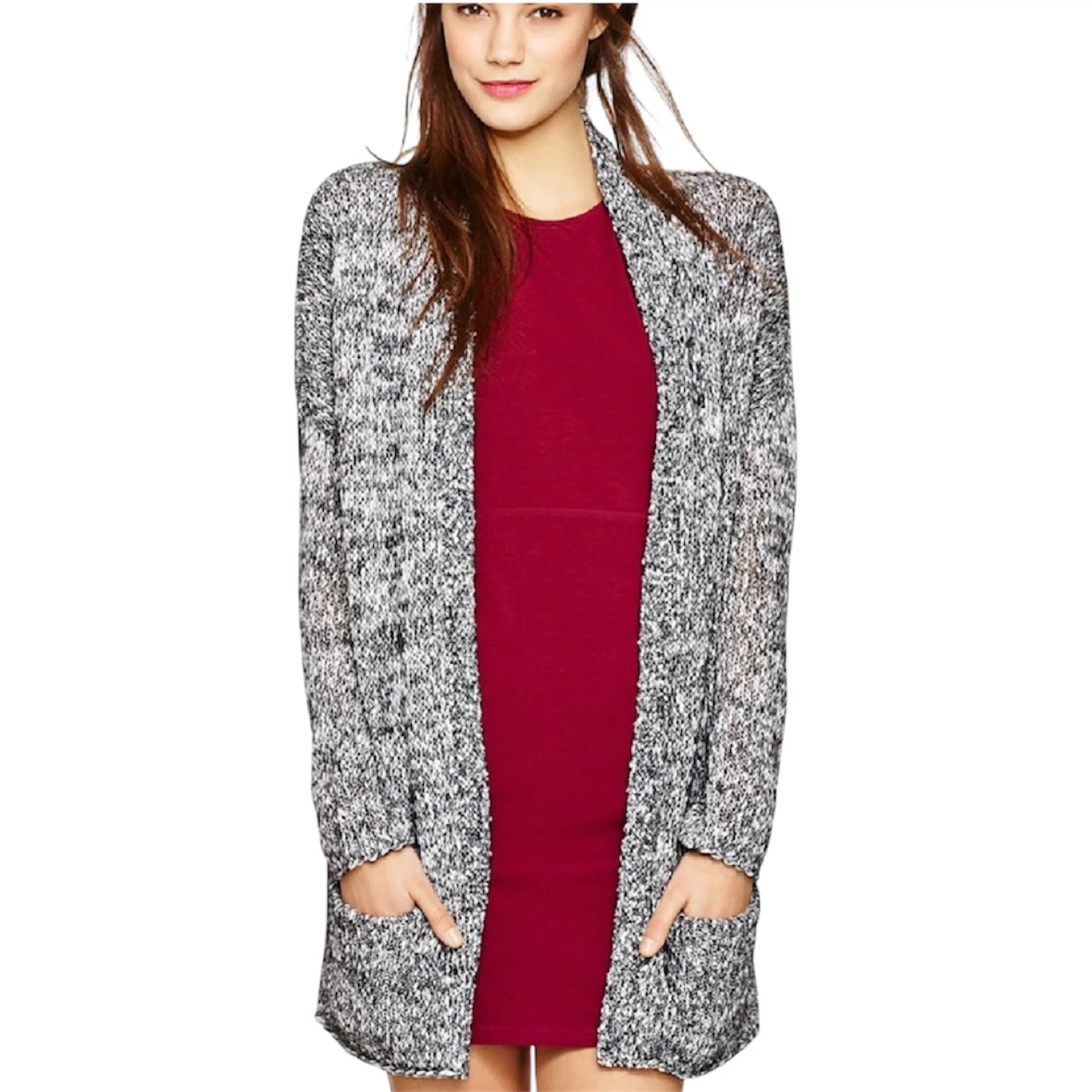 Aritzia Talula Avenue A Long Knit Sweater Cardigan Size Medium