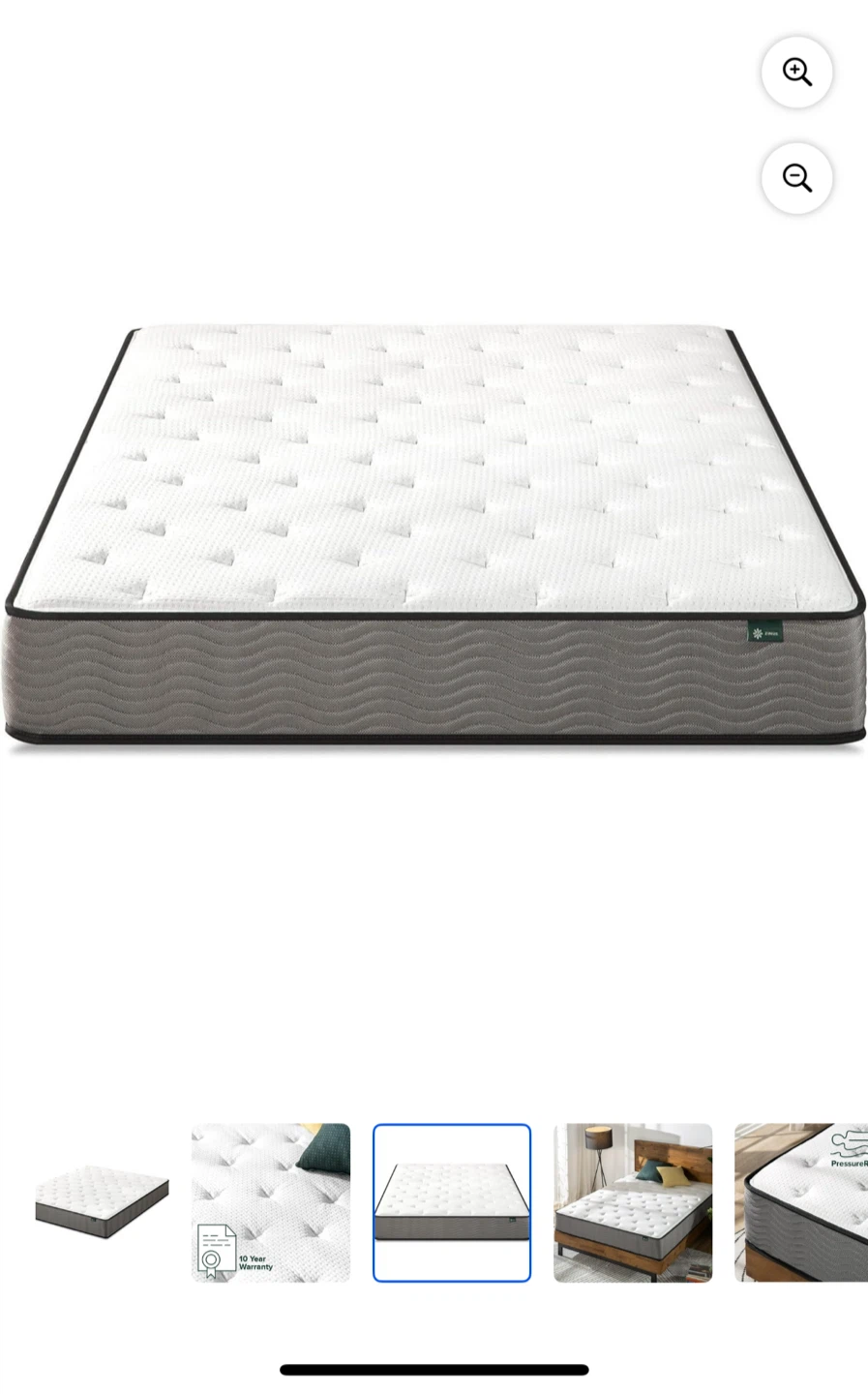 Zinus 10 Inch Hybrid Mattress(King) - photo 4
