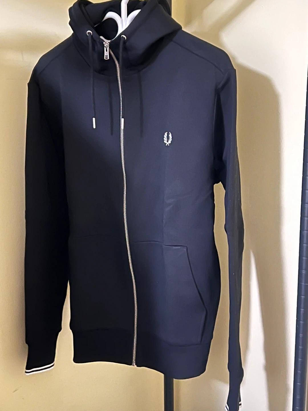 Fred Perry Black Zip Hoodie