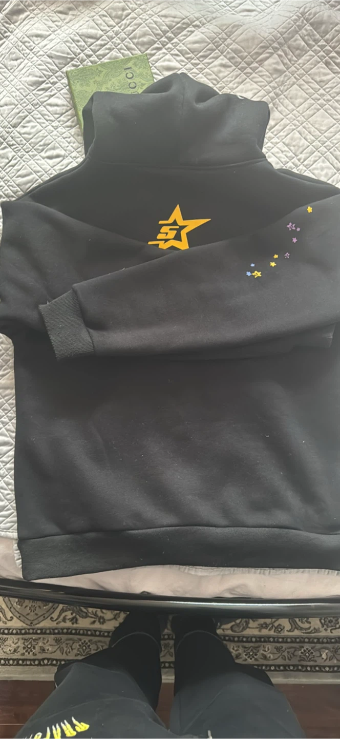 SP5DER Pink Hoodie - Size Small