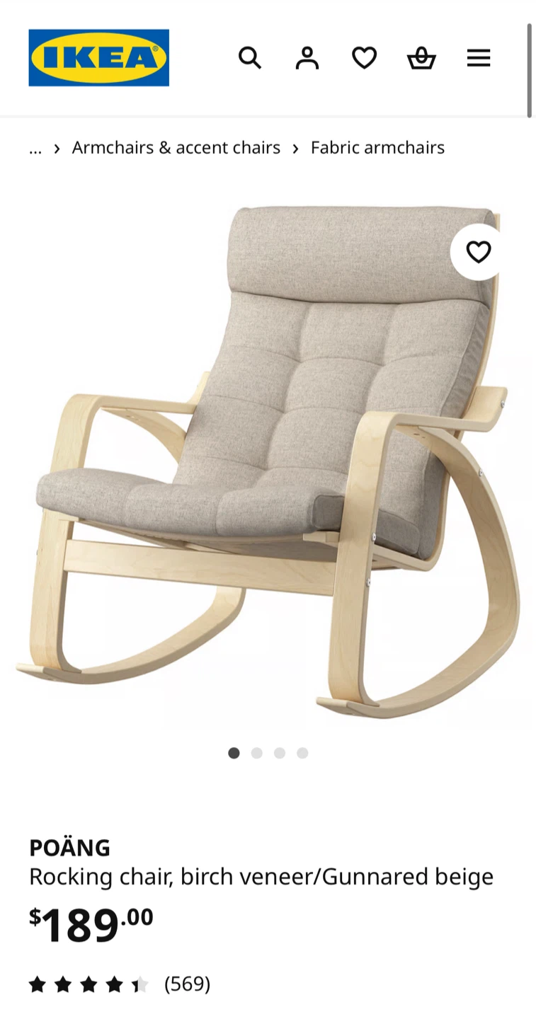 Ikea Rocking Chair Poang