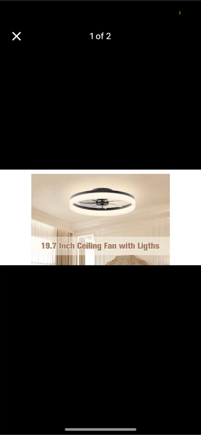 19.7 Inch Ceiling Fan with Lights
