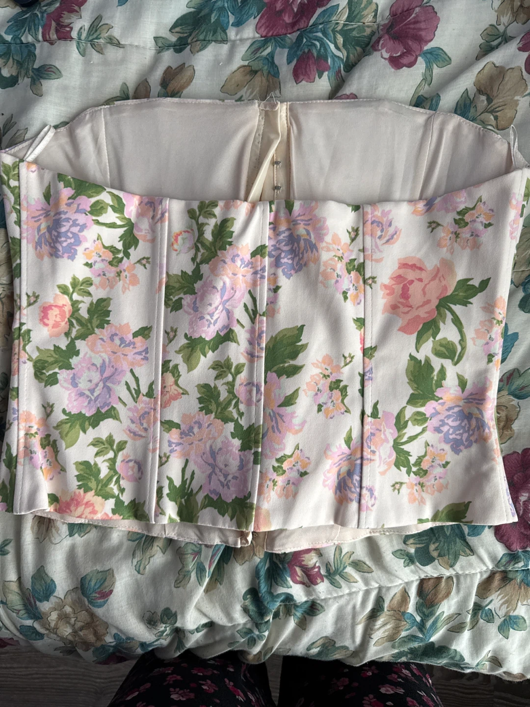 Zara Floral Corset Top - Size M - photo 3