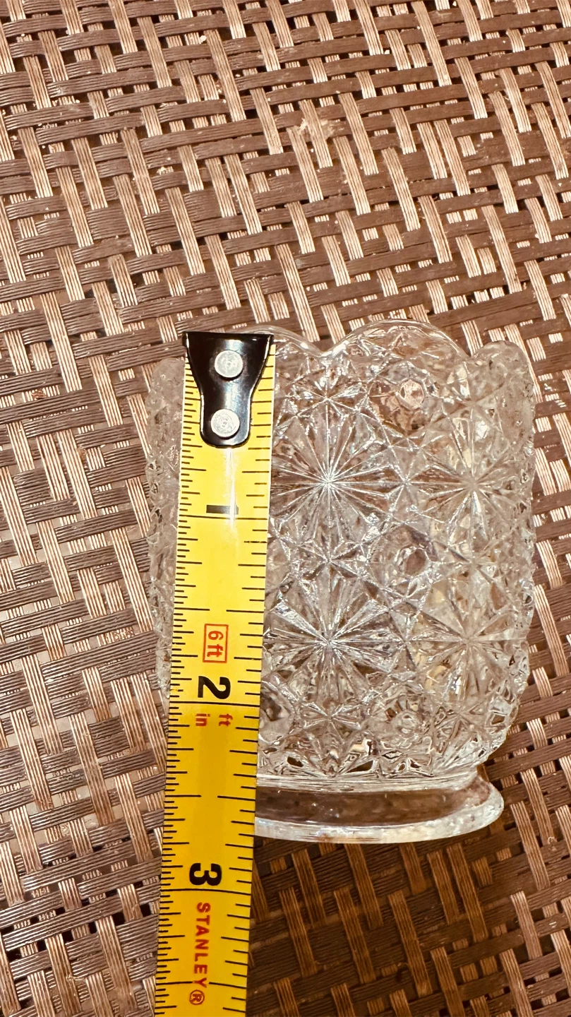 Set of 2 Vintage Clear Glass Toothpicks or Candles Holders - photo 4
