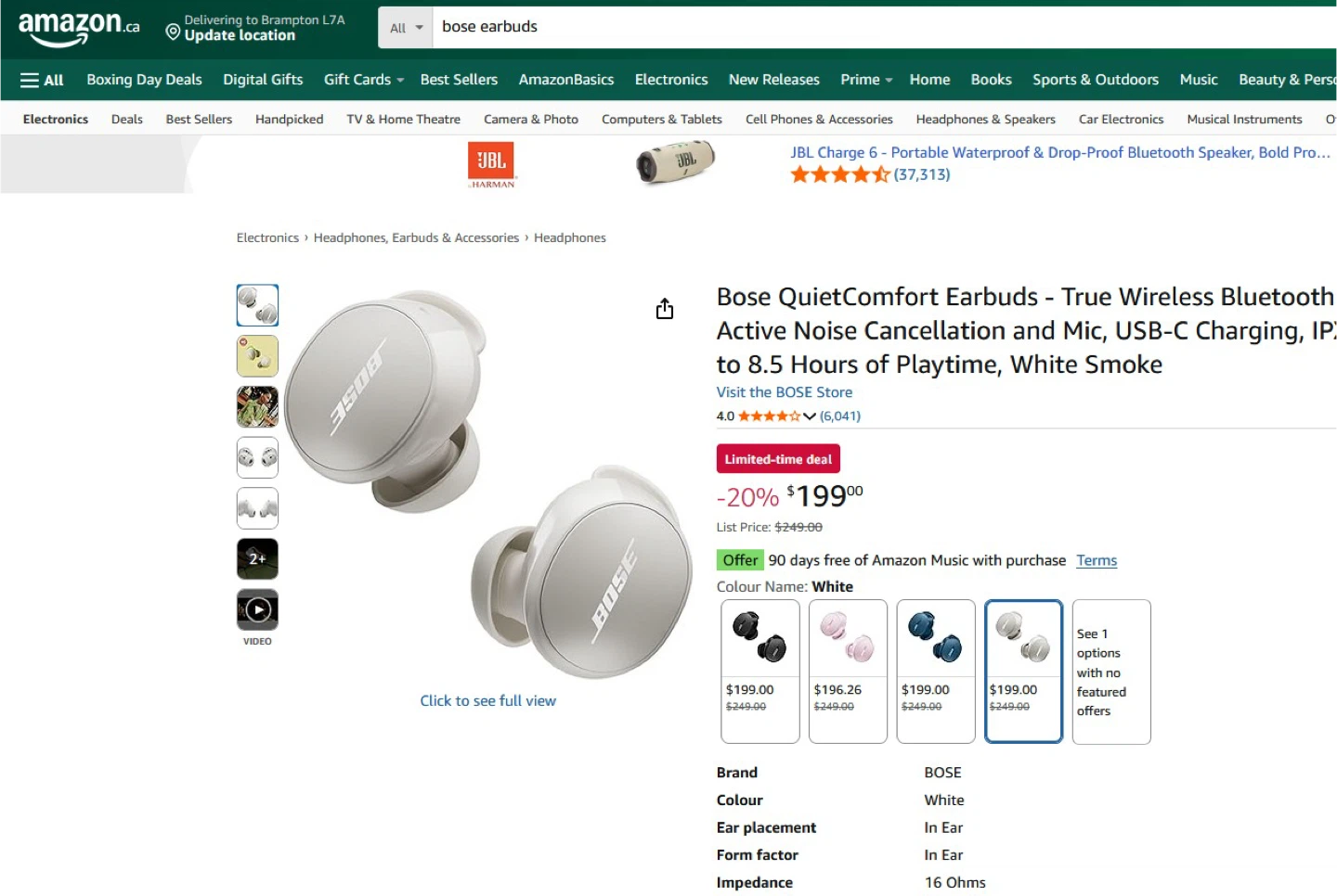 Bose QuietComfort Earbuds - White Smoke - photo 4