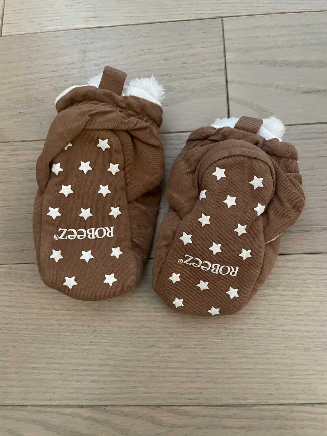 #gifting Robeez Brown Starry Baby Booties 6-12 months - photo 2