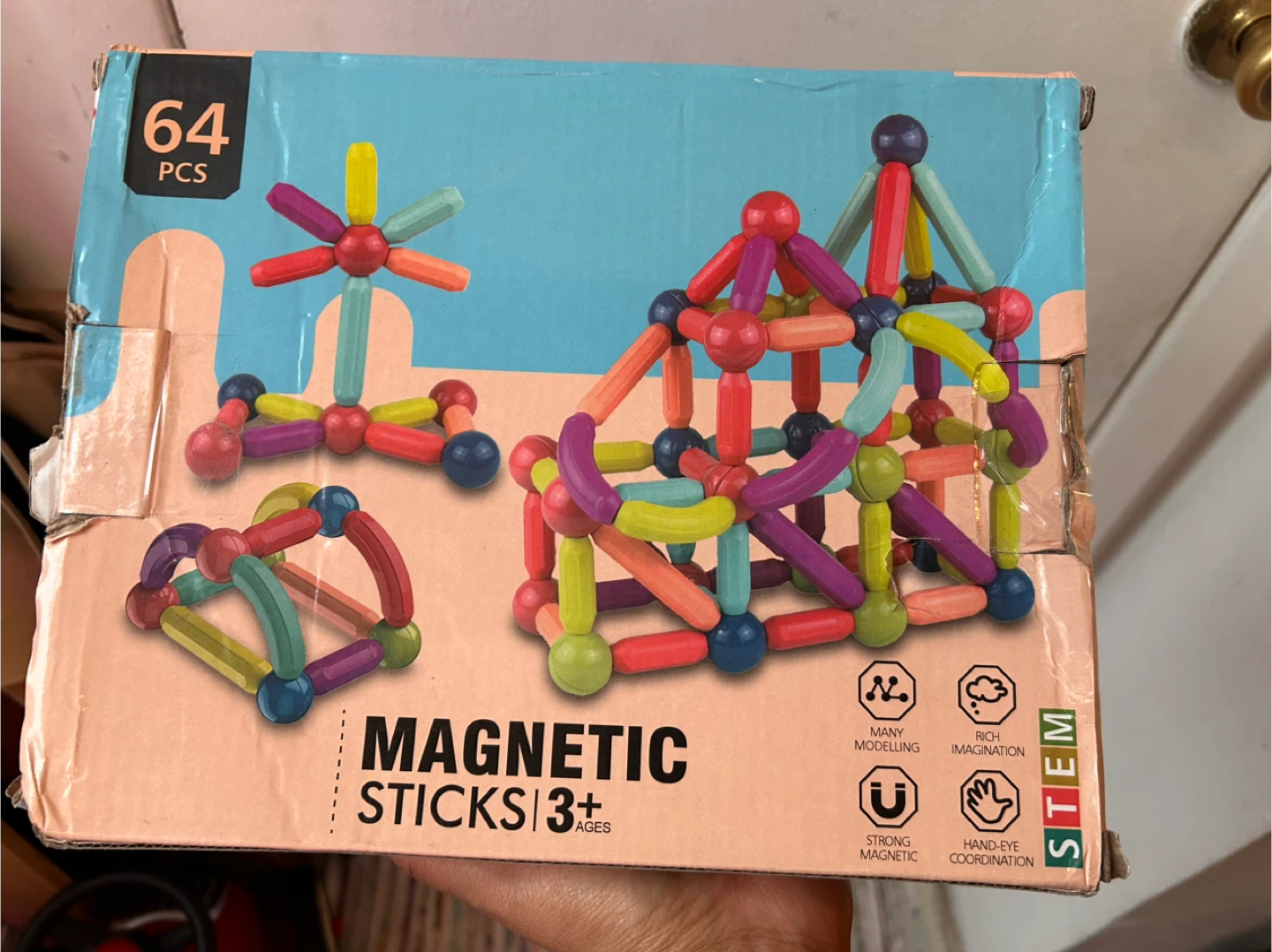 Magnetic sticks 64 pieces - photo 2