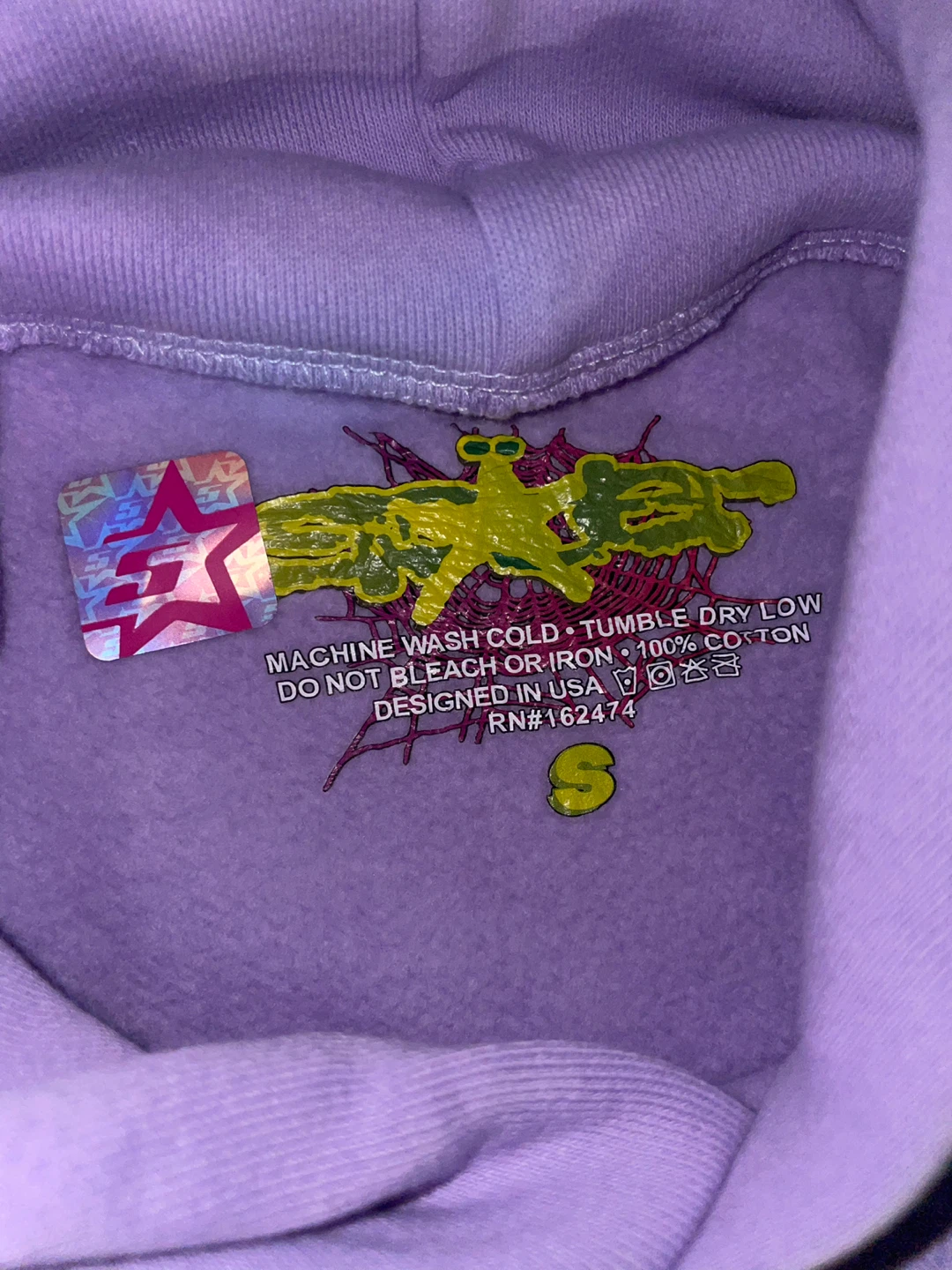 Sp5der Açai Hoodie ‘Purple’ - photo 3
