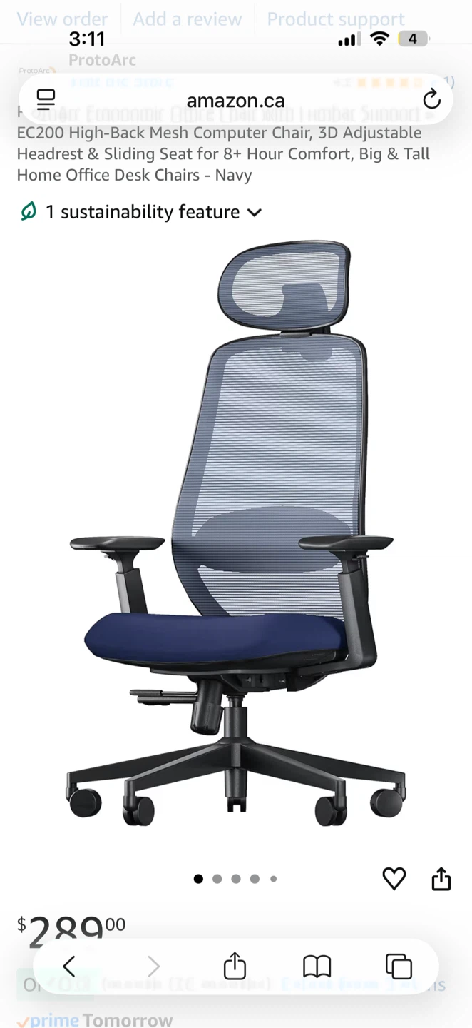 ProtoArc Ergonomic Office Chair EC200 - Navy