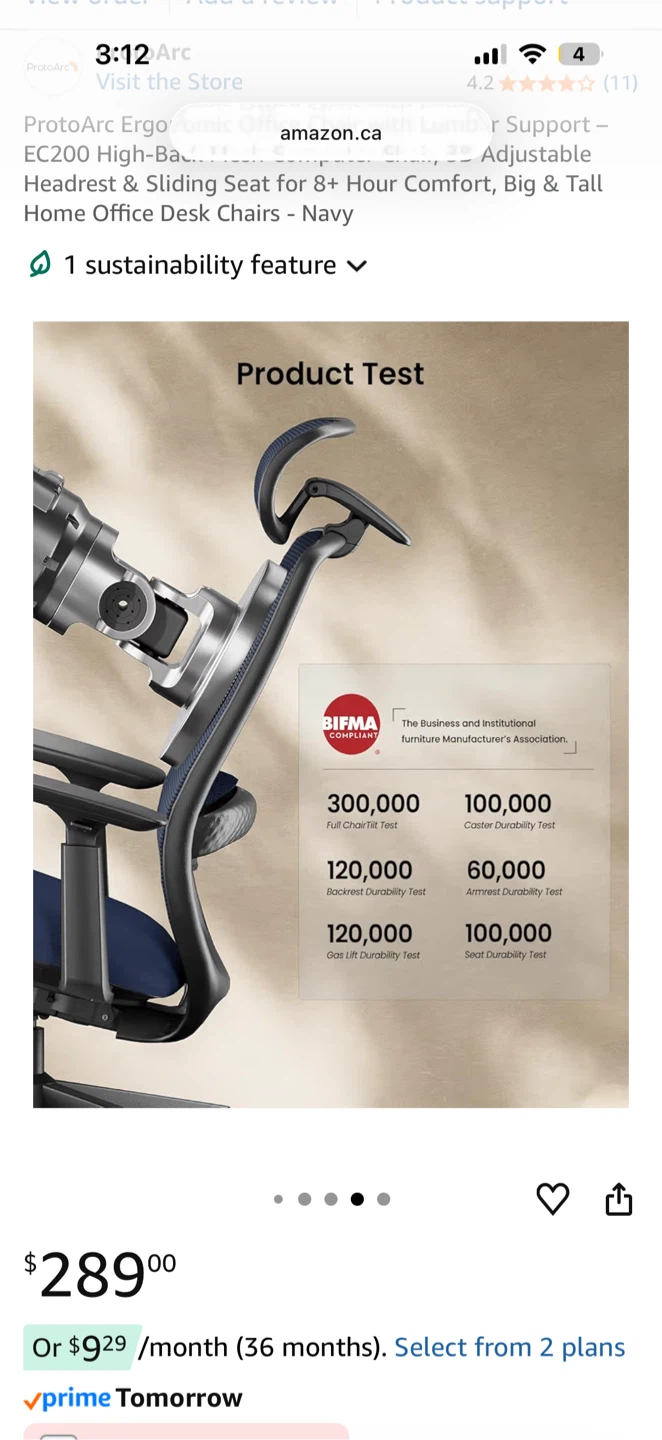 ProtoArc Ergonomic Office Chair EC200 - Navy - photo 4