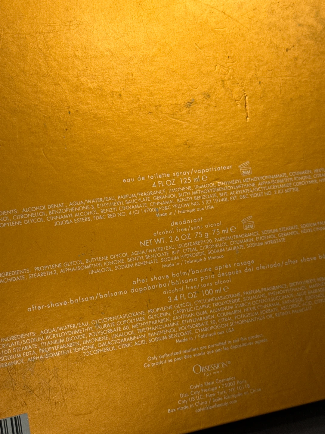 Calvin Klein Obsession cologne EDT for Men Gift Set, New - photo 3