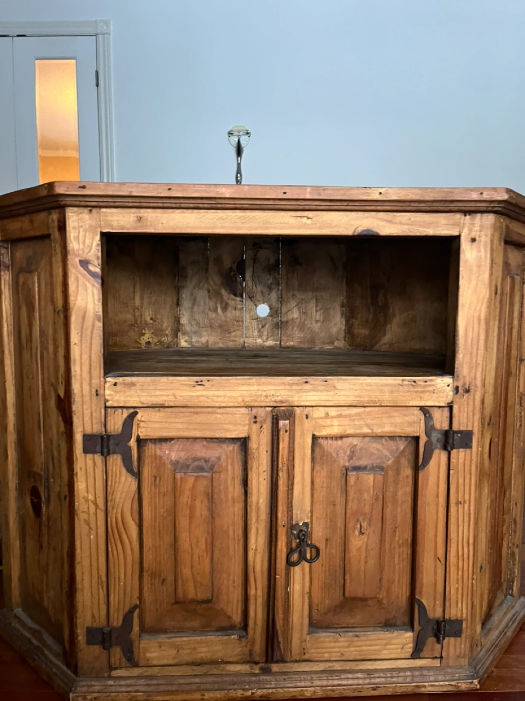 Wooden Corner TV Stand Cabinet