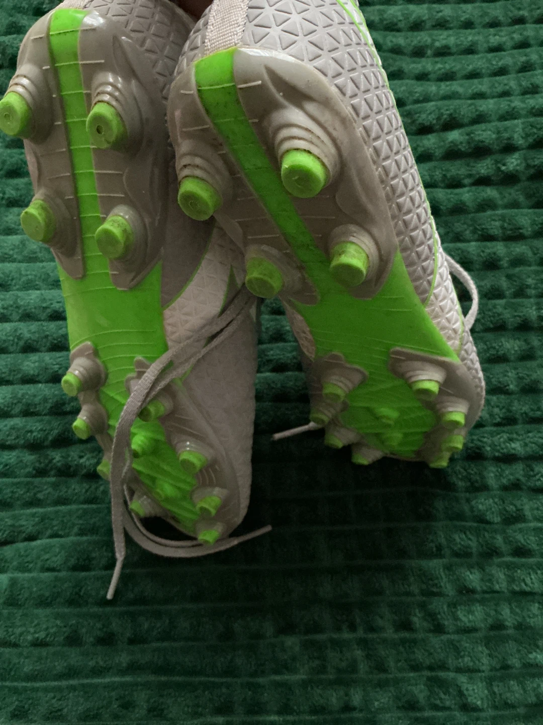 Diadora Soccer Cleats - Grey & Green - photo 3