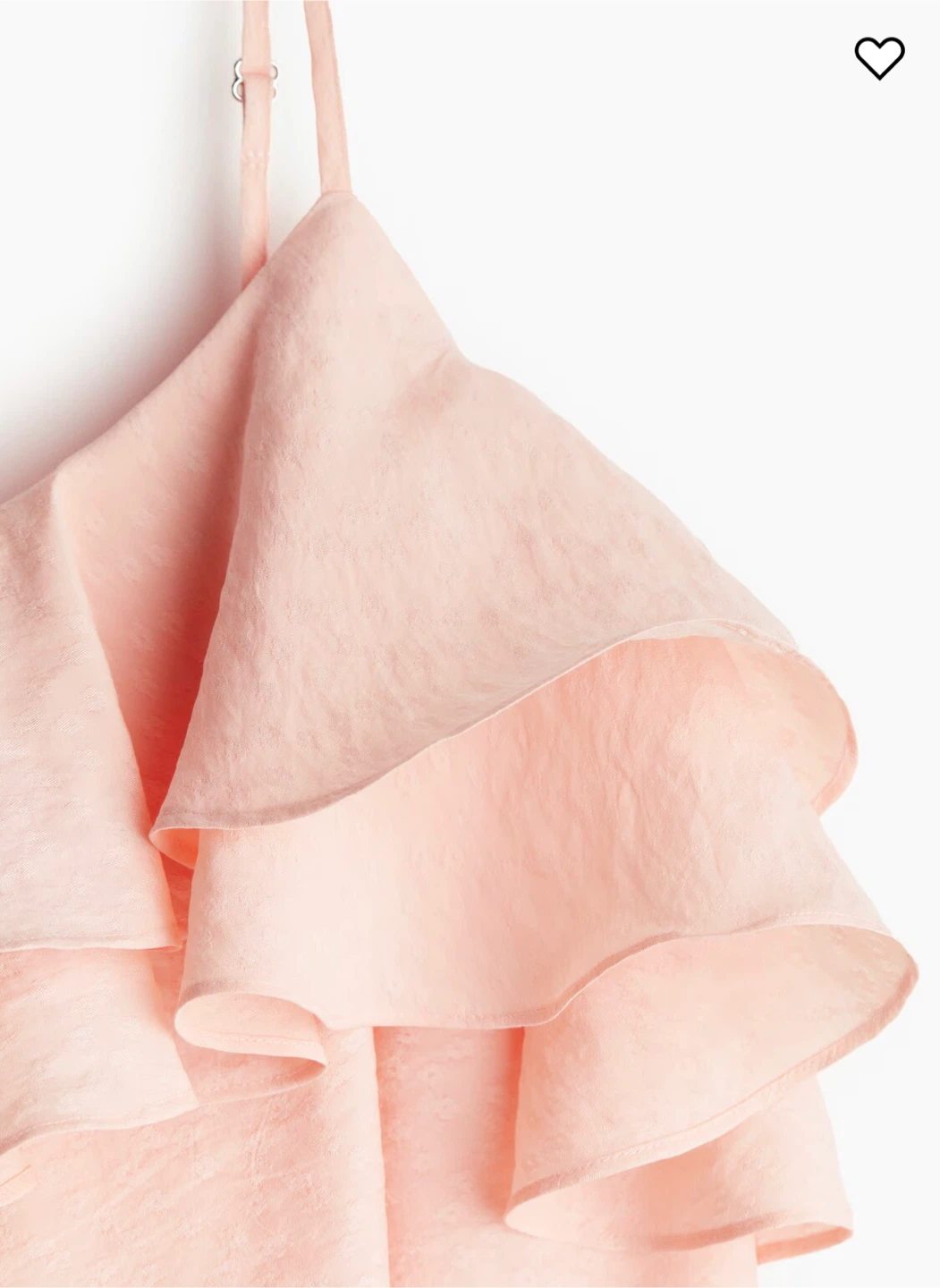 H&M Flounce-Top Strappy Dress - Peach - photo 2