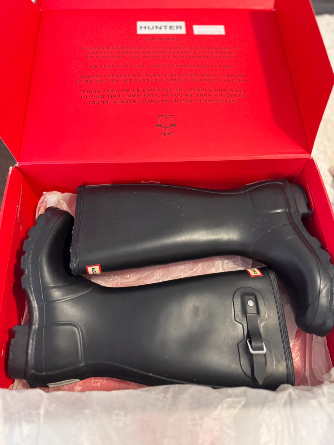 Hunter Original Kids Rain Boots - Black - Size 4B/5G - photo 2