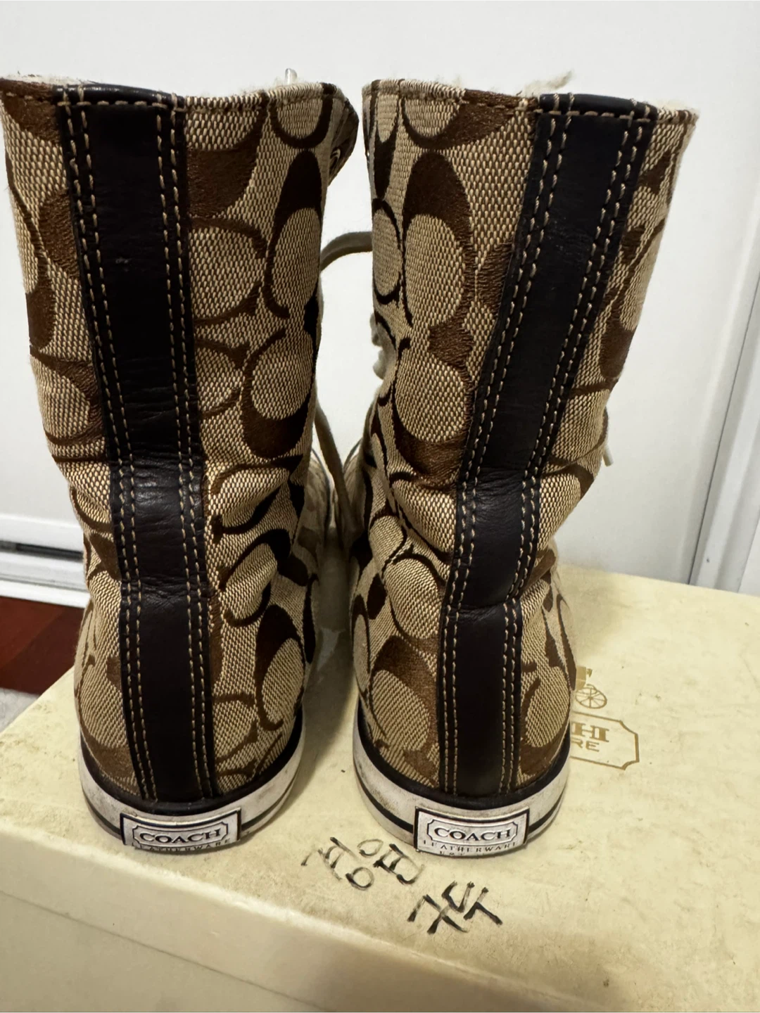 Coach Ellis High Top Sneakers Size 7 - photo 3