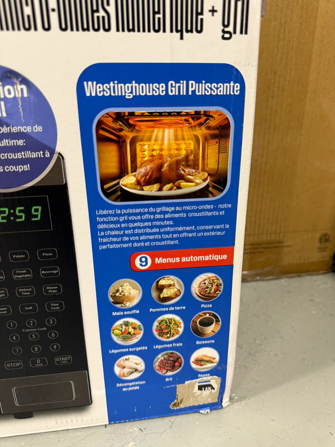 Westinghouse 25L Microwave Oven - Grill Function new