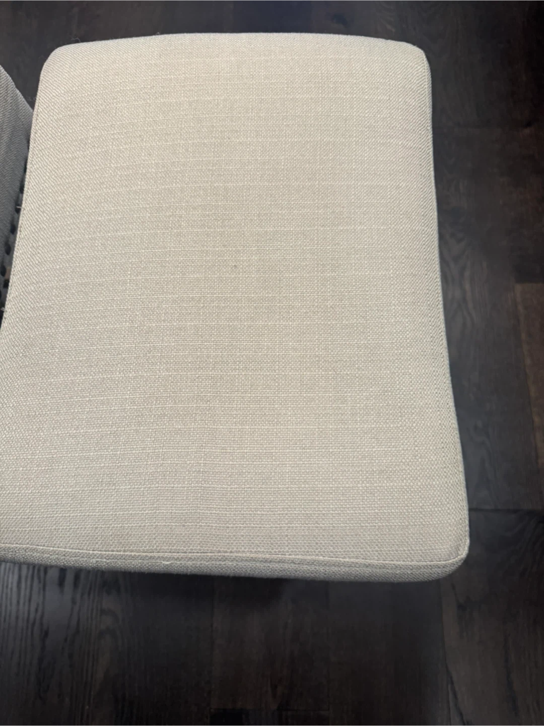 Set of 4 Beige Upholstered Bar Stools - photo 3