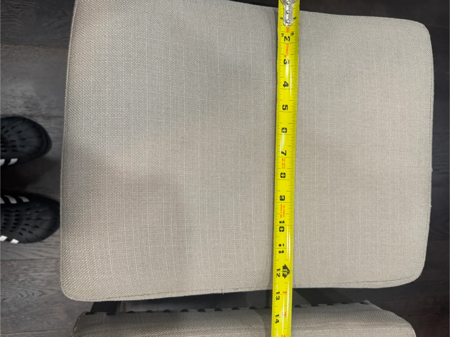 Set of 4 Beige Upholstered Bar Stools - photo 5