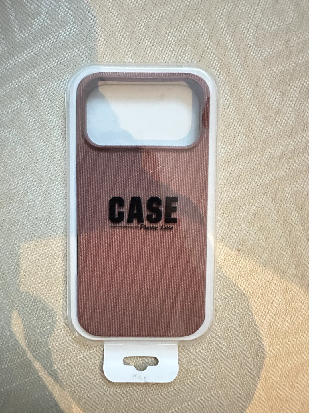 New Brown Fabric iPhone 17 Promax Case