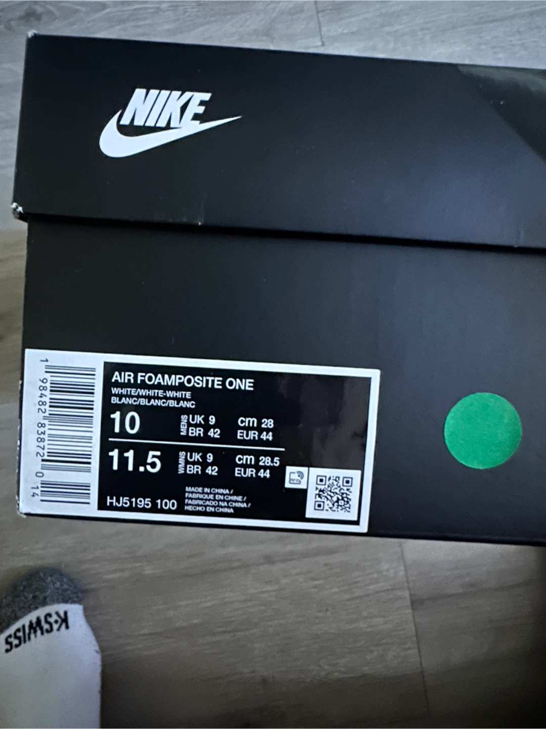 Nike Air Foamposite One White Size 10 - photo 3