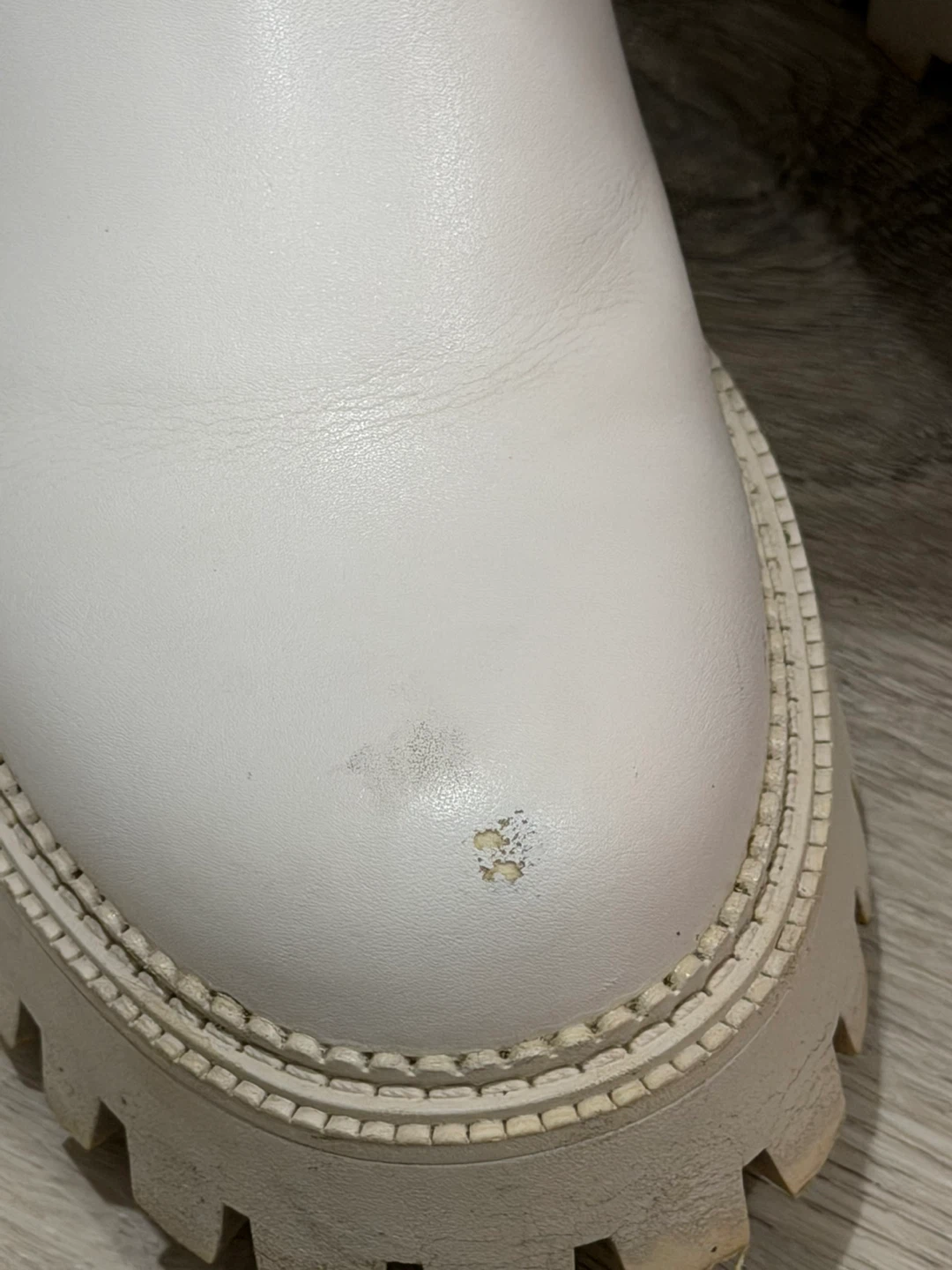 White Knee High Platform Boots - photo 4