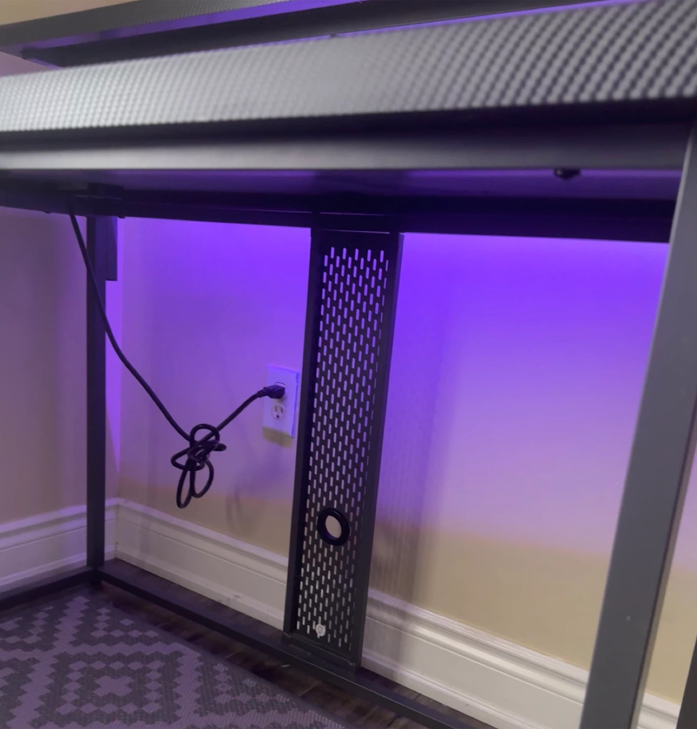 Black Gaming Desk with Shelf - photo 5