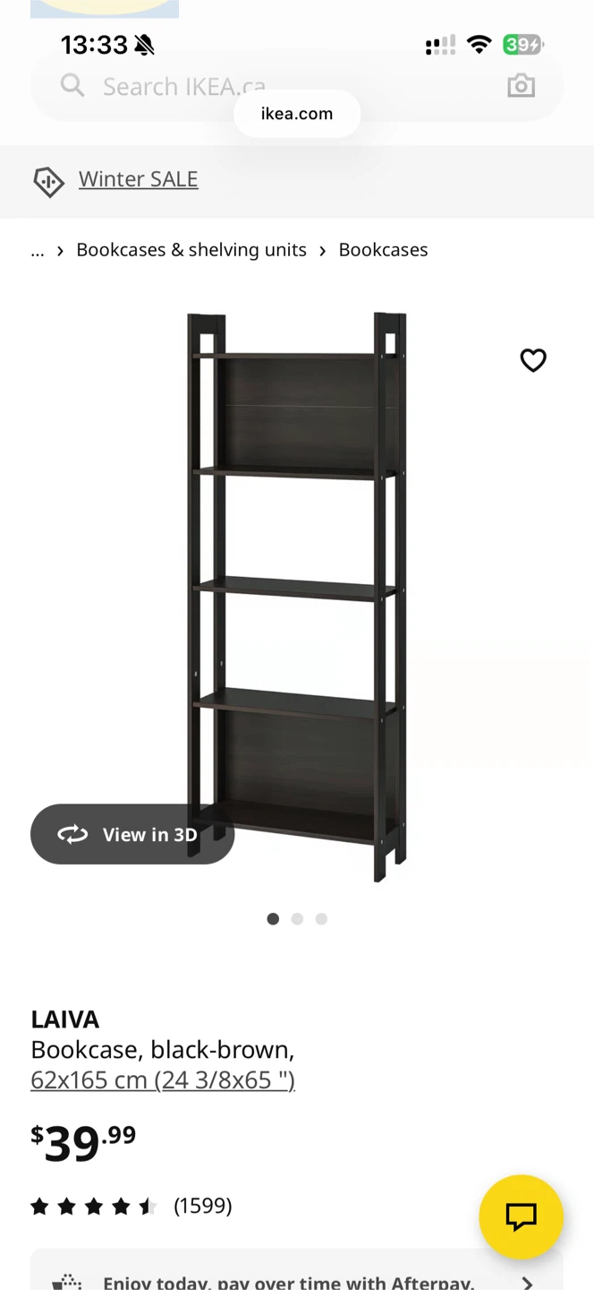 Black Ladder Shelf - Like New! - photo 2