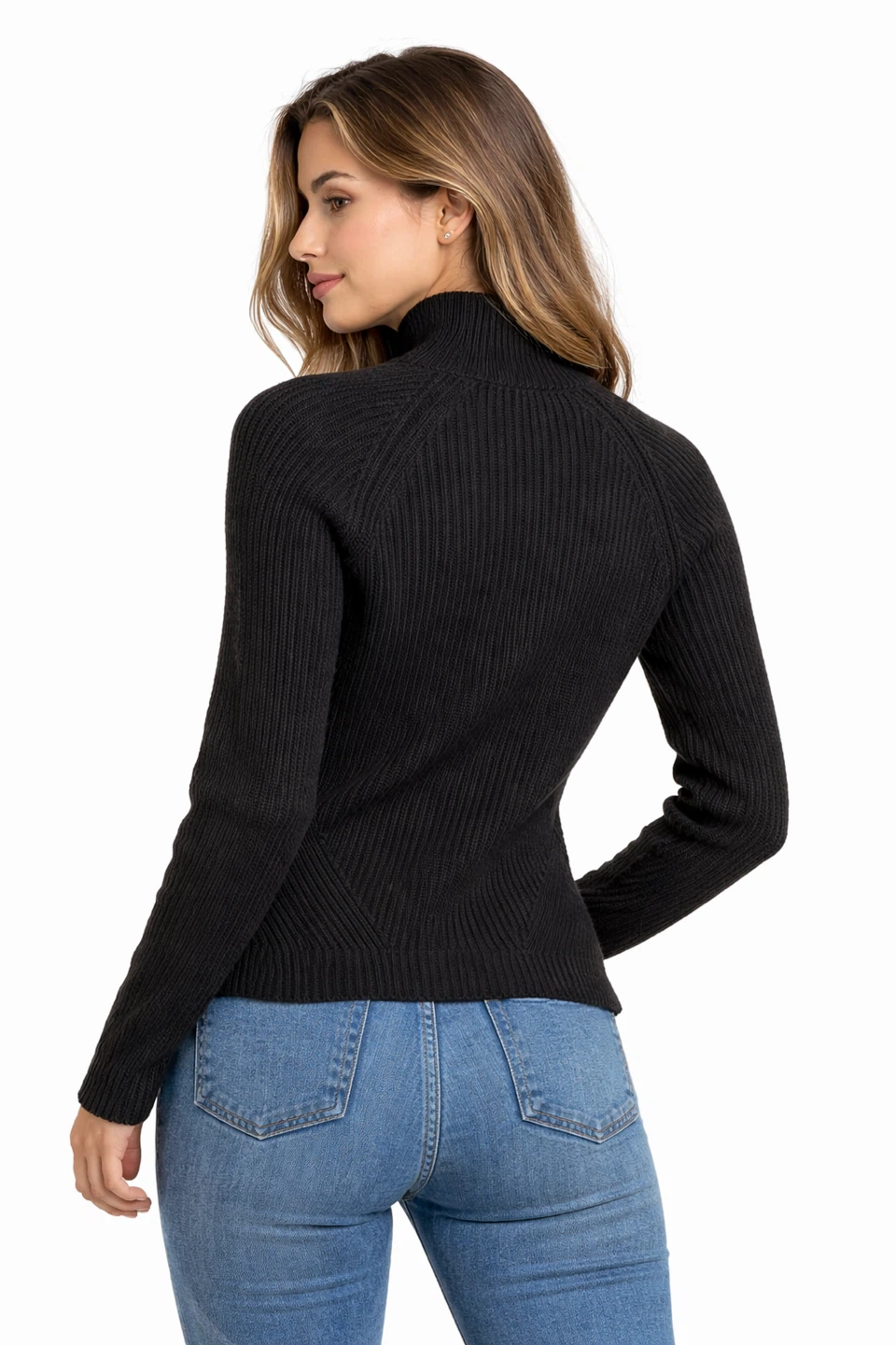 GAP Women’s Black Ribbed Mock Neck Sweater Size XL NWT - photo 3