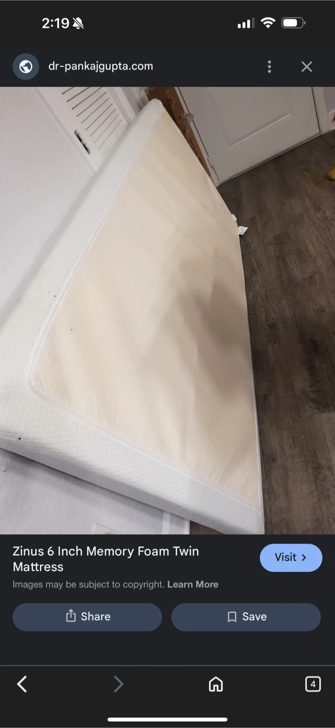 Zinus 6-Inch Memory Foam Twin Mattress - photo 3