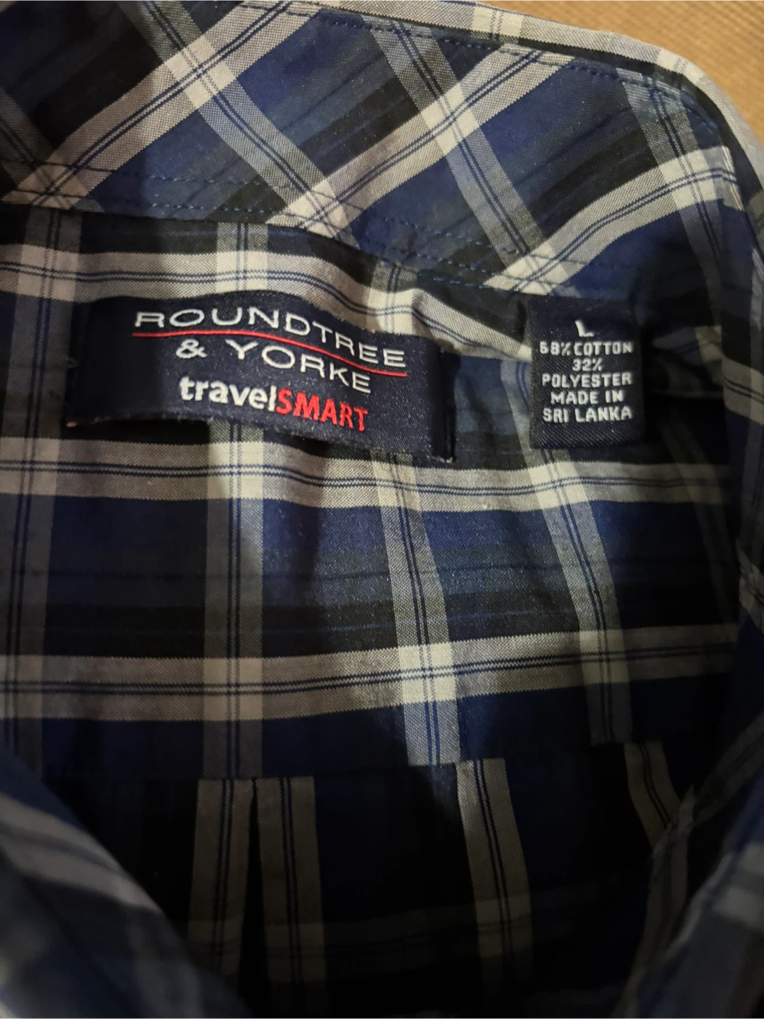 Roundtree & Yorke TravelSmart Plaid Shirt - Size L - photo 3